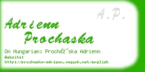 adrienn prochaska business card